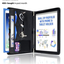 New Padfolio With Notebook And Tablet Holder 