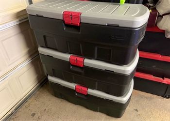 Rubbermaid ActionPacker Storage Totes - Set of 3