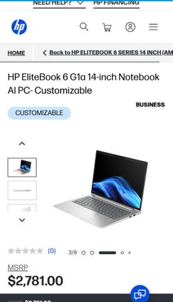 HP G6  Windows 11 Pro OS Build May 2026. With Premium Enterprise.  New, open box .