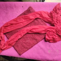 A Sexy Pair Of Red Knee Highs W/ Lace 