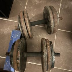 Adjustable Dumbbell Set 50 Pounds Each