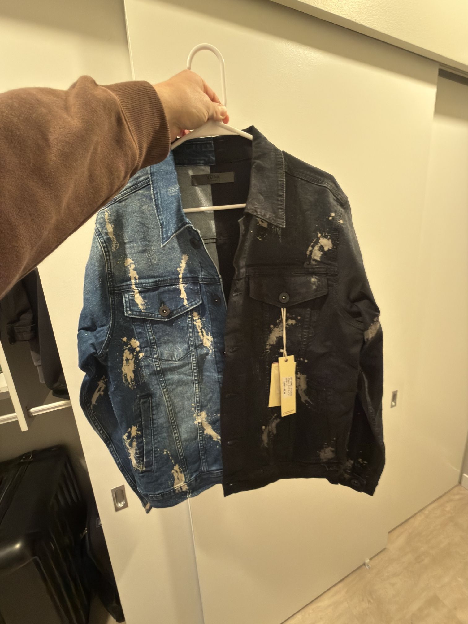 2 KDNK denim Jackets Size M