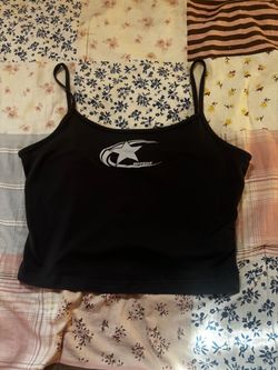 MEPSHIF Black Crop Cami Top