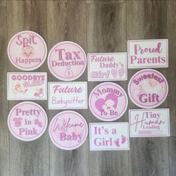 Girl Babyshower Photobooth Props