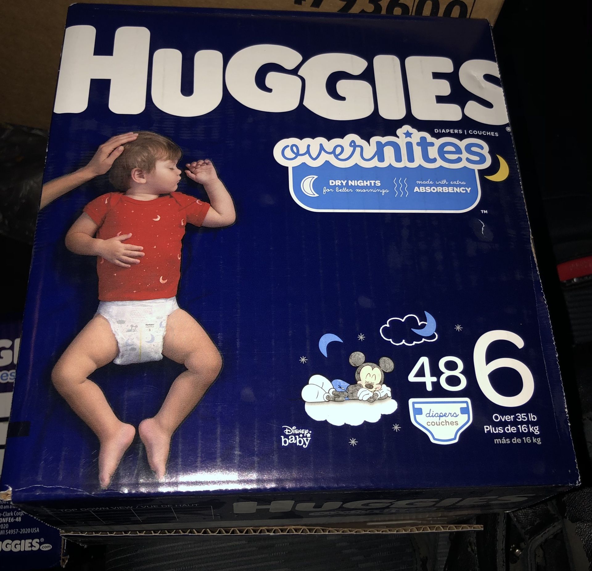 HUGGIES OVERNITES DIAPERS NEW