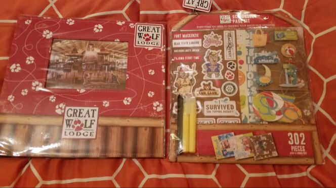 Great Wolf Lodge Scrapbook and stickers