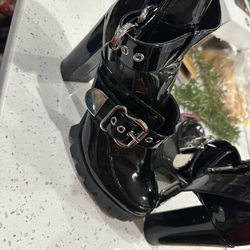 Black Platform Heels Size 10