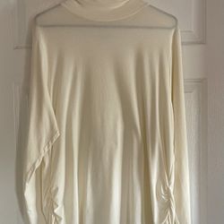 Coldwater Creek Ivory Long Sleeves Top Size 2X