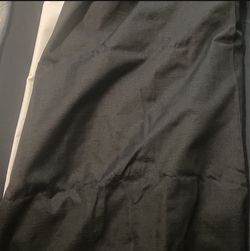Black curtains