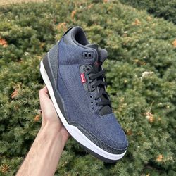 Nike Air Jordan 3 Retro Levi’s Indigo Denim Size 10 Men