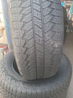 4.     275/60/20.   Bridgestone at 50%