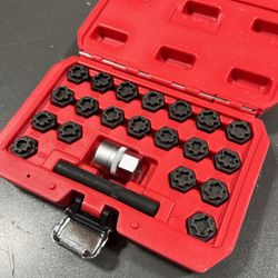 OEM 22pcs Wheel Lock Key Remove Lock Socket For VAG VW