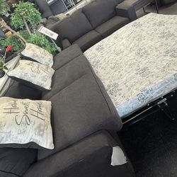 2 Pc Sofa Bed ( Queen Size Mat Included ) And Love Seat 