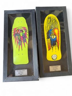 Tech  Deck Display VTG Handboards  decor - SantaCruz 80s skateboards