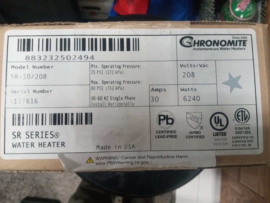 tankless water heater