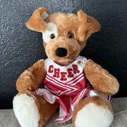 CHEERLEADER PLUSH BUILD A BEAR PUPPY DOG PLUSH