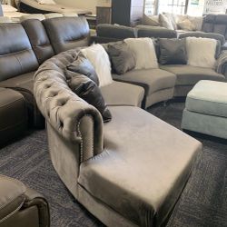 Half Moon Couch Chaise Available For Same Day Delivery !