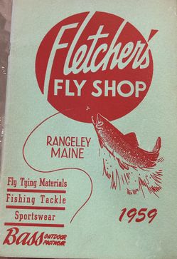 Vintage 1959 Fletchers Got Shop Fly Tying Materials 