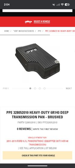 PPE Transmission Pan