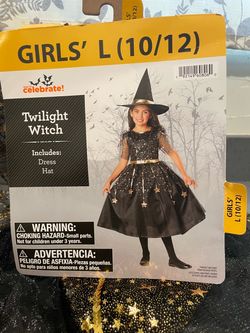 Girls' Twilight Witch Halloween Costume Size L (10/12)