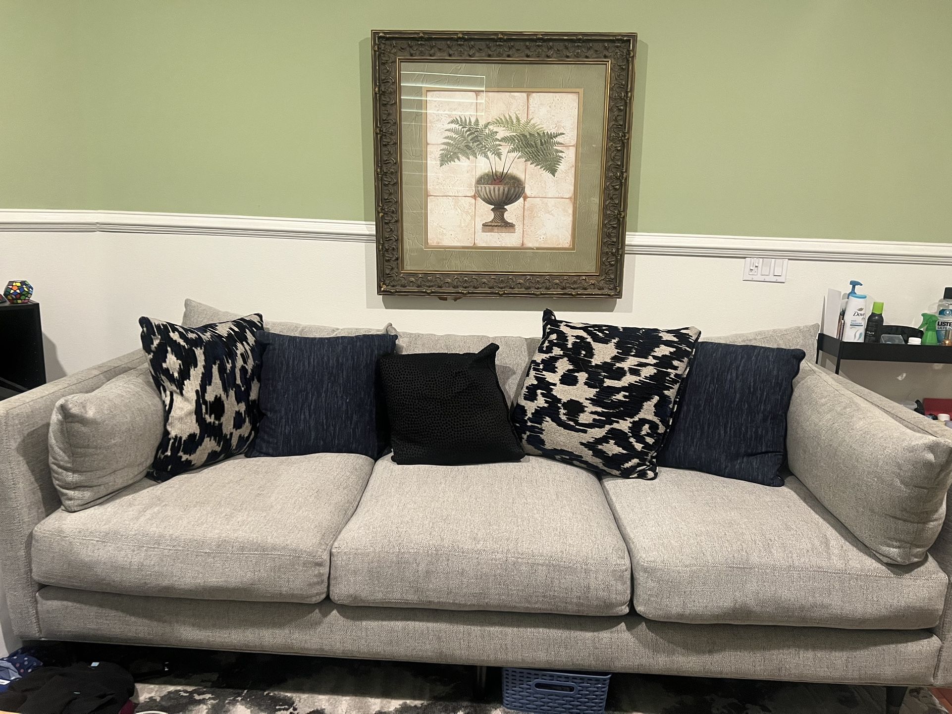 Gray Couch from Mathis Brother’s 