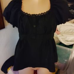 Black Classy Cotton Top