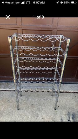 Heavy duty Chrome Wire Wine Rack 6-Tier