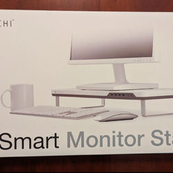 SMART LAPTOP AND MONITOR STAND W/ 4X USB PORTS WHITE SATECHI F3