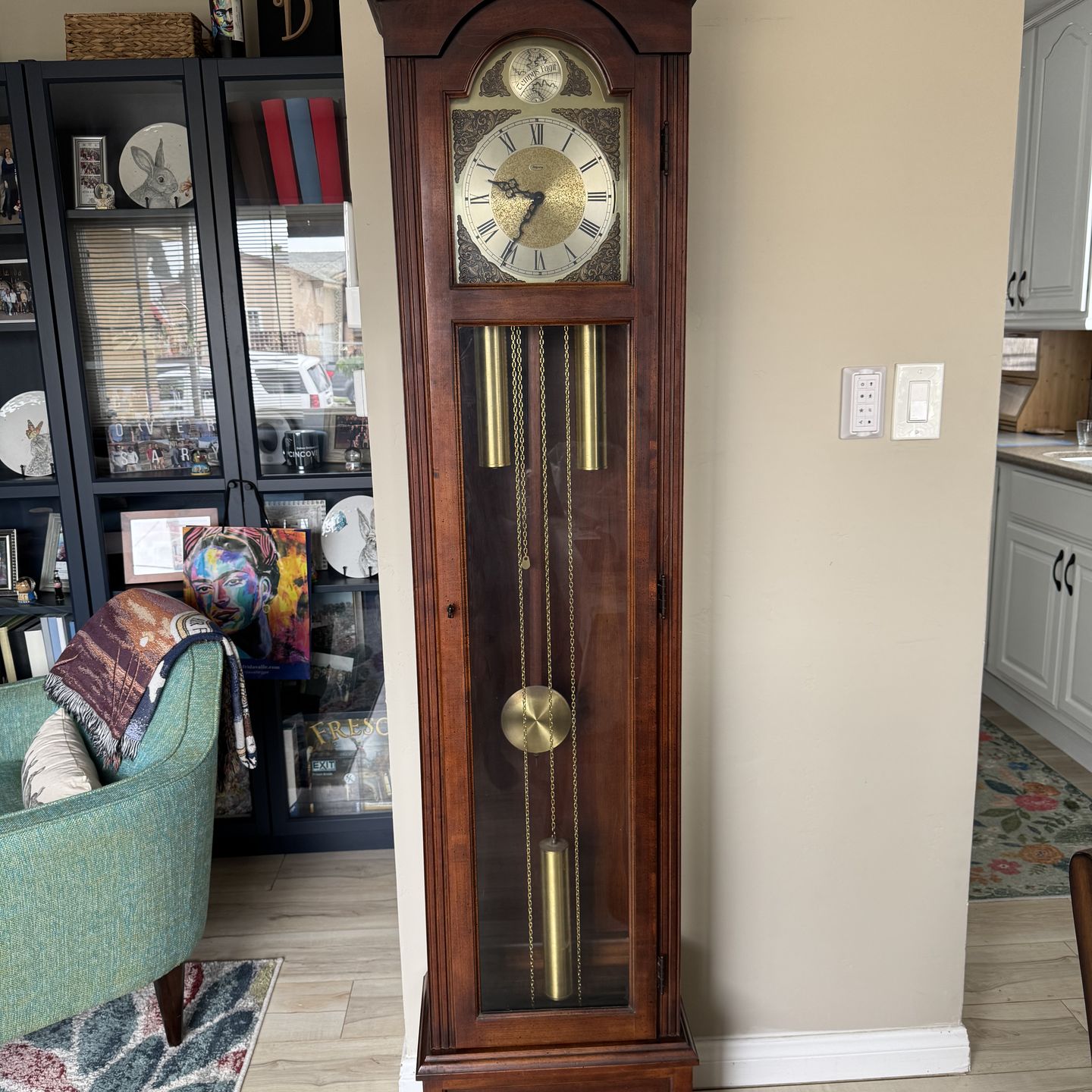 Vintage Ridgeway Grandfather Clock Model 124 – Hermle Movement – 1975 – $300