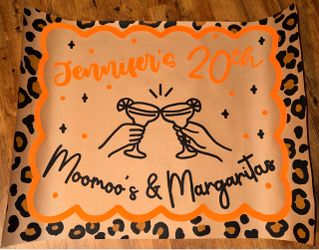 Hand painted banner