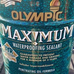 Olympic Maximum Waterproofing Sealant Oil  - 5 Gallons