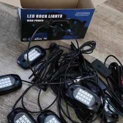 6 Pods LED Rock Lights, Underglow RGB Neon Lights with Bluetooth App & Remote Control, High Bright Waterproof IP68