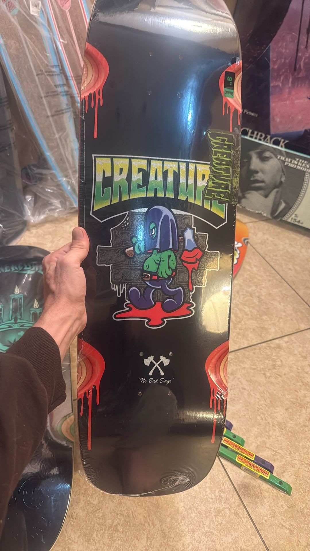 Creature The Heshcutioner 9.0” Shaped Skate Deck