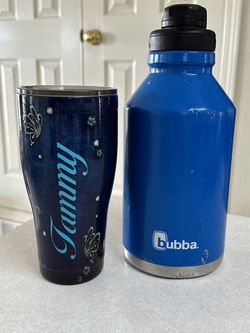 1  Bubba 64 oz Radiant Insulated Stainless Steel Rubberized Growler & 1 Tumbler 