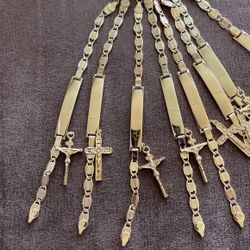 14k Gold Filled Bracelet With Cross 