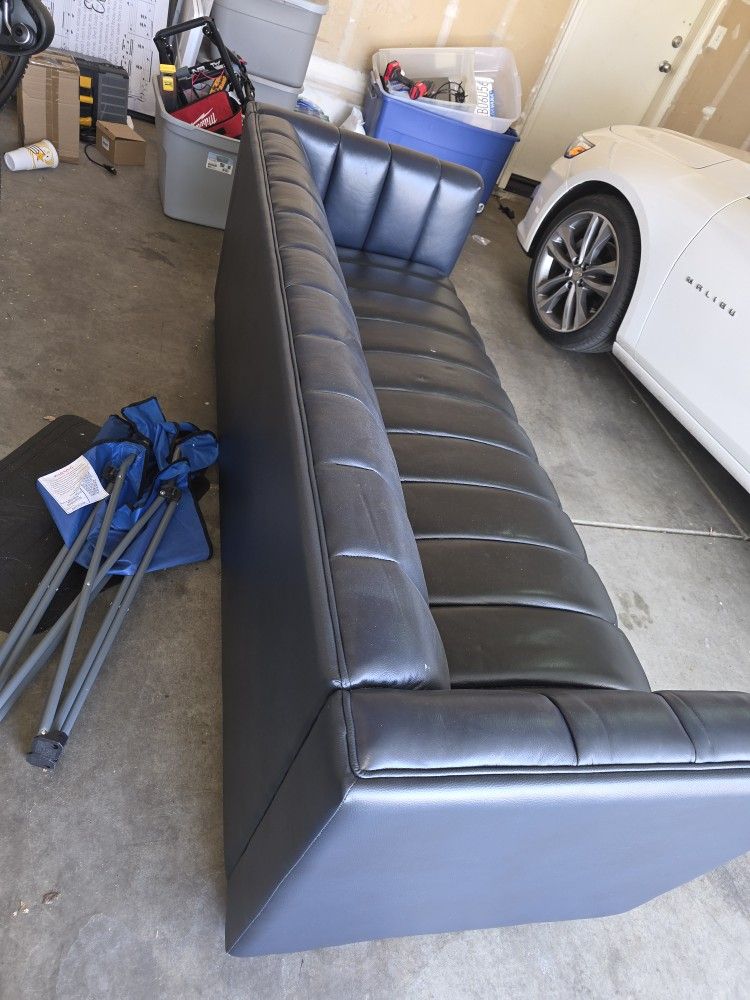 83" Leather Sofa