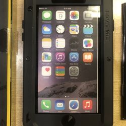 IPHONE 6 LOVE MEI AUTHINTIC CASE [ONLY] NO PHONE! WITH CORNING GORILLA GLASS IMPACT LENS SHOCK + DROP & WATER & DUST RESISTANT.