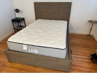 Restoration Hardware full-size storage bed