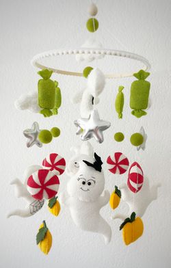 Handmade felt crib mobile A wonderful gift for a baby