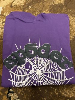 Spider Hoodie Purple Size Medium 