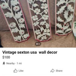 Vintage Sexton Usa Wall Decor 