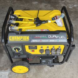 Champion generator 9375 Peak 7500 Running 