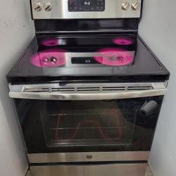 Stainless Steel Stove Ge Glass Top 