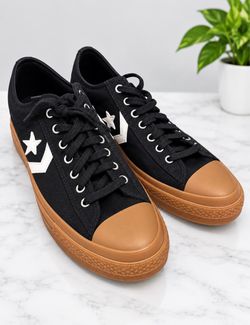 Converse Black Sneakers with Brown Soles