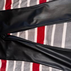 Black leather pants