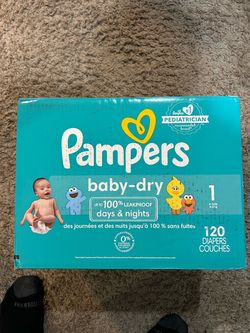 Pampers diapers (around 600 total)