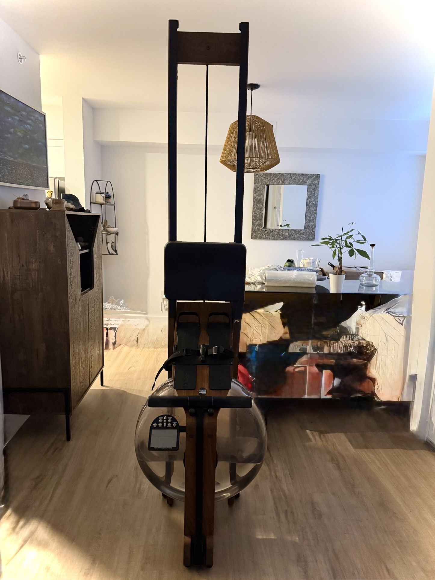 Almost New Walnut WaterRower Machine with Monitor