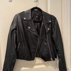 Black Leather Jacket Vintage Women’s Small