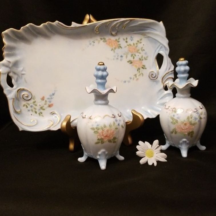 Vintage Porcelain Dresser Set