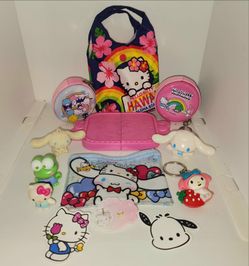 lot of assorted Sanrio Hello Kitty and friends toys and accessories